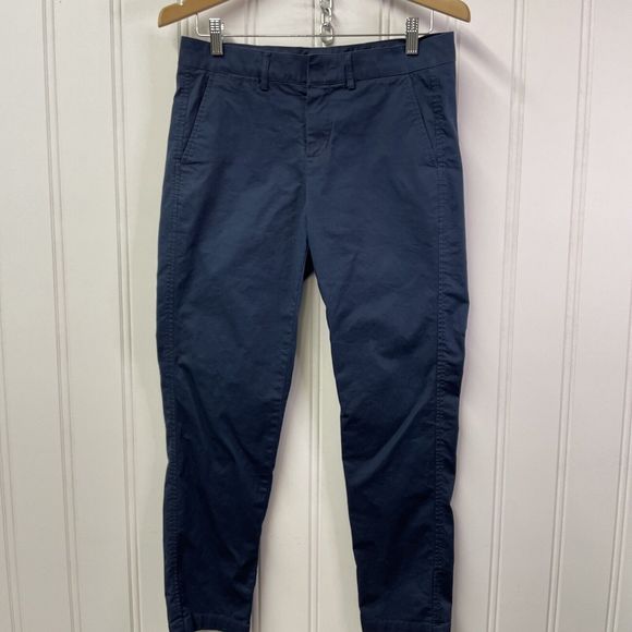 Vince Women’s Dusty Blue Cropped Ankle Pants Size 6 Soft & Comfy! - Picture 4 of 10